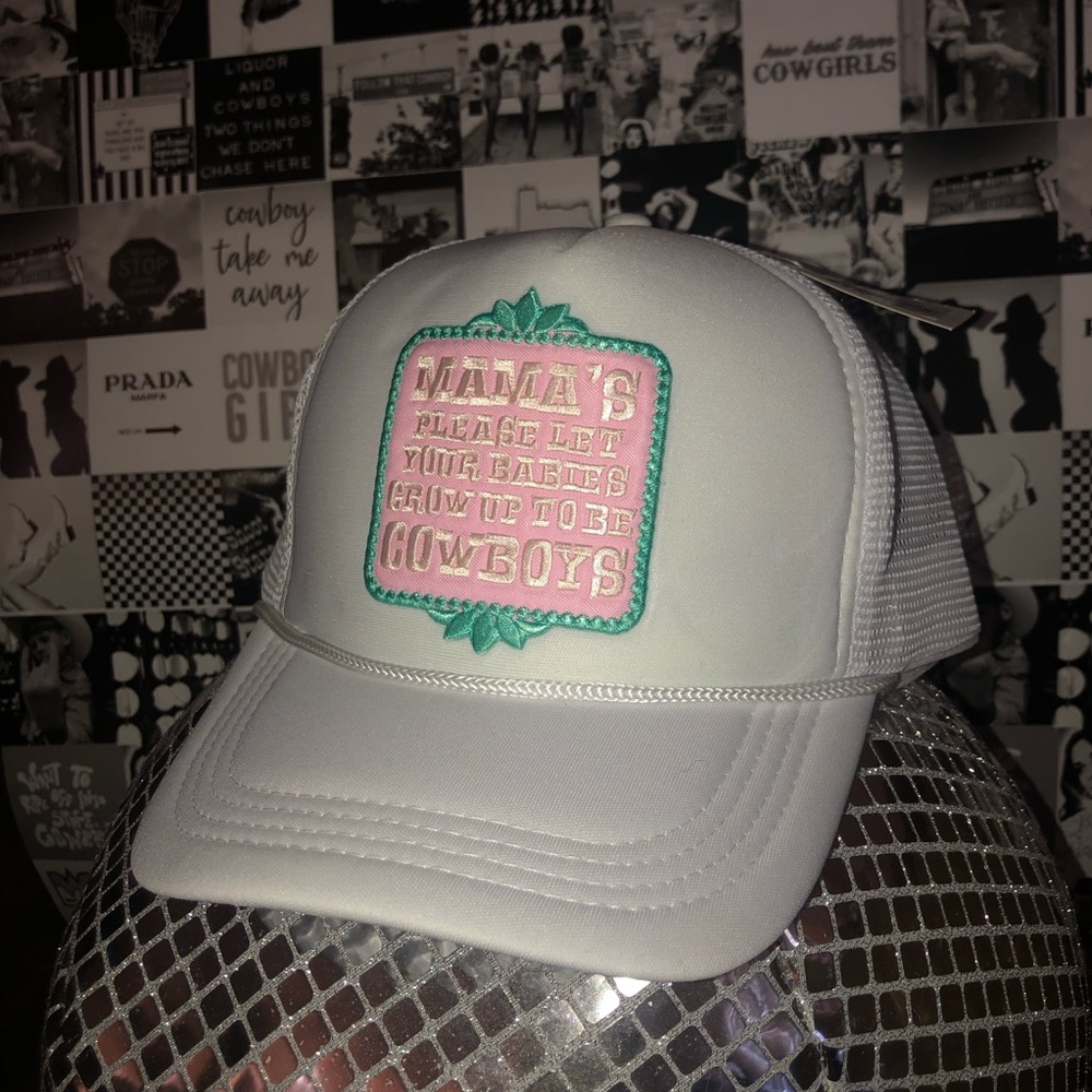 Mama cowboys trucker hat ballcap